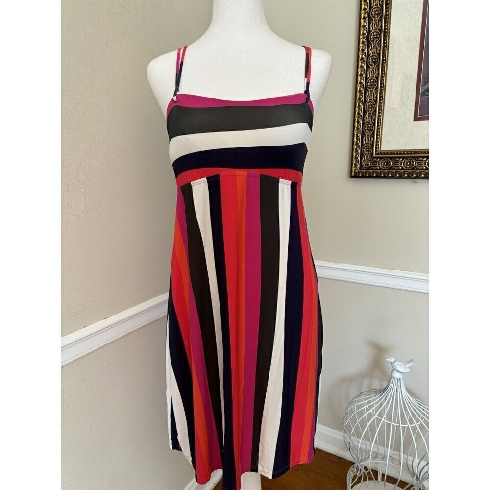 Krimson Klover Womens Size S Multicolor Stripe Sleeveless Dress